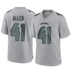 Men's Josh Hines-Allen Jacksonville Jaguars No.41 Game Atmosphere Fashion Jersey - Gray