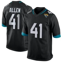 Men's Josh Hines-Allen Jacksonville Jaguars No.41 Game Jersey - Black