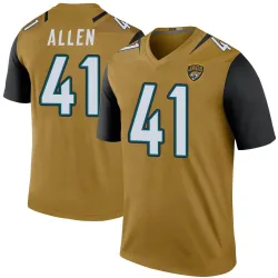 Men's Josh Hines-Allen Jacksonville Jaguars No.41 Legend Color Rush Bold Jersey - Gold