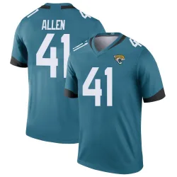 Men's Josh Hines-Allen Jacksonville Jaguars No.41 Legend Color Rush Jersey - Teal