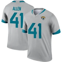 Men's Josh Hines-Allen Jacksonville Jaguars No.41 Legend Silver Inverted Jersey