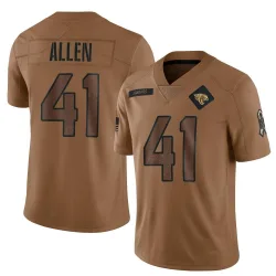 Men's Josh Hines-Allen Jacksonville Jaguars No.41 Limited 2023 Salute To Service Jersey - Brown