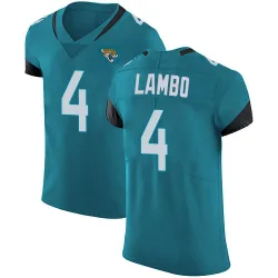 Men's Josh Lambo Jacksonville Jaguars No.4 Elite Team Color Vapor Untouchable Team Color Jersey - Teal