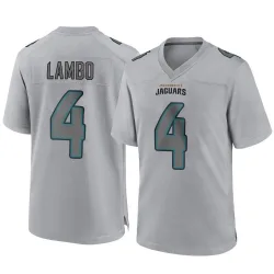 Men's Josh Lambo Jacksonville Jaguars No.4 Game Atmosphere Fashion Jersey - Gray