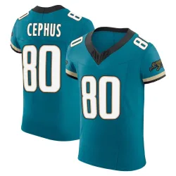 Men's Joshua Cephus Jacksonville Jaguars No.80 Elite Prowler Throwback Vapor F.U.S.E. Jersey - Teal