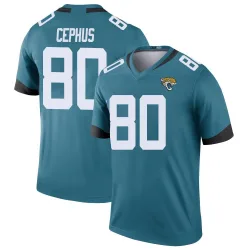 Men's Joshua Cephus Jacksonville Jaguars No.80 Legend Color Rush Jersey - Teal