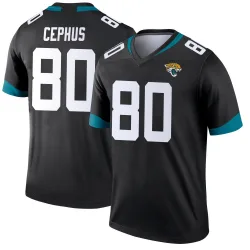 Men's Joshua Cephus Jacksonville Jaguars No.80 Legend Jersey - Black