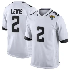 Men's Jourdan Lewis Jacksonville Jaguars No.2 Game Jersey - White