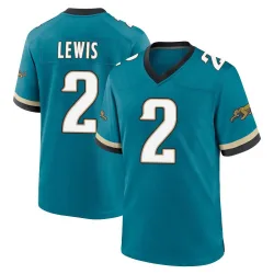 Men's Jourdan Lewis Jacksonville Jaguars No.2 Game Prowler Throwback Jersey - Teal