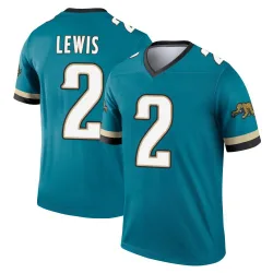 Men's Jourdan Lewis Jacksonville Jaguars No.2 Legend Prowler Throwback Jersey - Teal