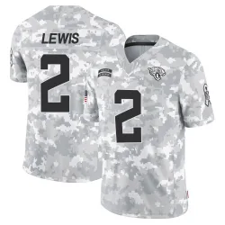 Men's Jourdan Lewis Jacksonville Jaguars No.2 Limited 2024 Salute to Service Jersey - Arctic Camo