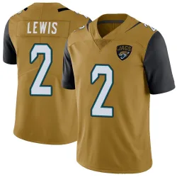 Men's Jourdan Lewis Jacksonville Jaguars No.2 Limited Color Rush Vapor Untouchable Jersey - Gold