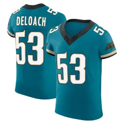Men's Kalen DeLoach Jacksonville Jaguars No.53 Elite Prowler Throwback Vapor F.U.S.E. Jersey - Teal