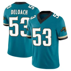 Men's Kalen DeLoach Jacksonville Jaguars No.53 Limited Prowler Throwback Vapor F.U.S.E. Jersey - Teal