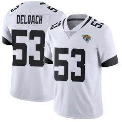 Men's Kalen DeLoach Jacksonville Jaguars No.53 Limited Vapor Untouchable Jersey - White