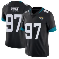 Men's Keivie Rose Jacksonville Jaguars No.97 Limited Vapor Untouchable Jersey - Black