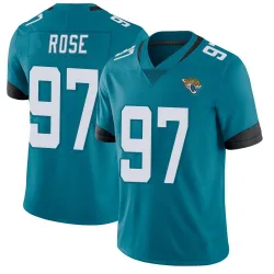 Men's Keivie Rose Jacksonville Jaguars No.97 Limited Vapor Untouchable Jersey - Teal