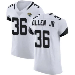 Men's LeQuint Allen Jacksonville Jaguars No.36 Elite Vapor Untouchable Road Jersey - White