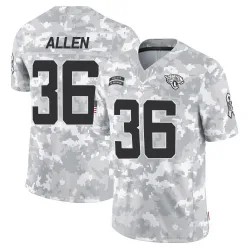 Men's LeQuint Allen Jacksonville Jaguars No.36 Limited 2024 Salute to Service Jersey - Arctic Camo