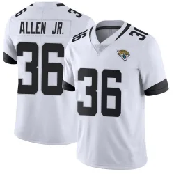 Men's LeQuint Allen Jacksonville Jaguars No.36 Limited Vapor Untouchable Jersey - White