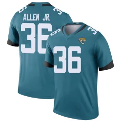 Men's LeQuint Allen Jr. Jacksonville Jaguars No.36 Legend Color Rush Jersey - Teal