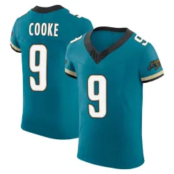 Men's Logan Cooke Jacksonville Jaguars No.9 Elite Prowler Throwback Vapor F.U.S.E. Jersey - Teal