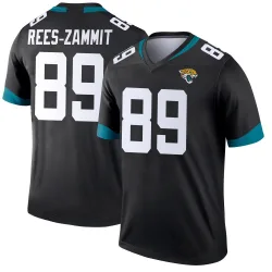Men's Louis Rees-Zammit Jacksonville Jaguars No.89 Legend Jersey - Black