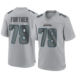 Men's Luke Fortner Jacksonville Jaguars No.79 Game Atmosphere Fashion Jersey - Gray