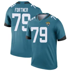 Men's Luke Fortner Jacksonville Jaguars No.79 Legend Color Rush Jersey - Teal