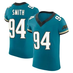 Men's Maason Smith Jacksonville Jaguars No.94 Elite Prowler Throwback Vapor F.U.S.E. Jersey - Teal