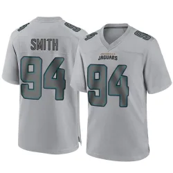 Men's Maason Smith Jacksonville Jaguars No.94 Game Atmosphere Fashion Jersey - Gray