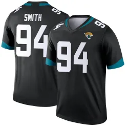 Men's Maason Smith Jacksonville Jaguars No.94 Legend Jersey - Black