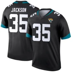 Men's Matthew Jackson Jacksonville Jaguars No.35 Legend Jersey - Black