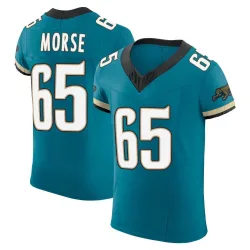 Men's Mitch Morse Jacksonville Jaguars No.65 Elite Prowler Throwback Vapor F.U.S.E. Jersey - Teal