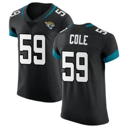 Men's Myles Cole Jacksonville Jaguars No.59 Elite Vapor Untouchable Jersey - Black