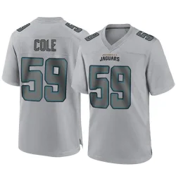 Men's Myles Cole Jacksonville Jaguars No.59 Game Atmosphere Fashion Jersey - Gray