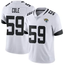 Men's Myles Cole Jacksonville Jaguars No.59 Limited Vapor Untouchable Jersey - White
