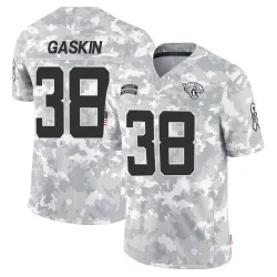 Men's Myles Gaskin Jacksonville Jaguars No.38 Limited 2024 Salute to Service Jersey - Arctic Camo
