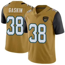 Men's Myles Gaskin Jacksonville Jaguars No.38 Limited Color Rush Vapor Untouchable Jersey - Gold
