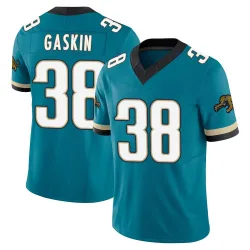 Men's Myles Gaskin Jacksonville Jaguars No.38 Limited Prowler Throwback Vapor F.U.S.E. Jersey - Teal
