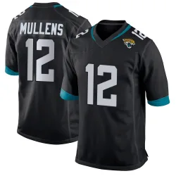 Men's Nick Mullens Jacksonville Jaguars No.12 Game Jersey - Black