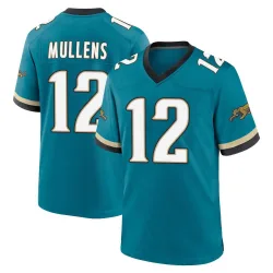 Men's Nick Mullens Jacksonville Jaguars No.12 Game Prowler Throwback Jersey - Teal
