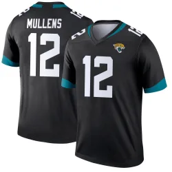 Men's Nick Mullens Jacksonville Jaguars No.12 Legend Jersey - Black