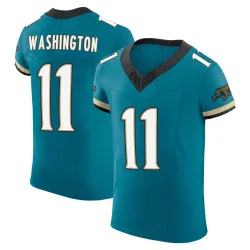 Men's Parker Washington Jacksonville Jaguars No.11 Elite Prowler Throwback Vapor F.U.S.E. Jersey - Teal