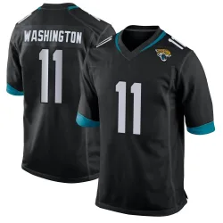 Men's Parker Washington Jacksonville Jaguars No.11 Game Jersey - Black
