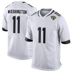 Men's Parker Washington Jacksonville Jaguars No.11 Game Jersey - White