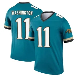 Men's Parker Washington Jacksonville Jaguars No.11 Legend Prowler Throwback Jersey - Teal