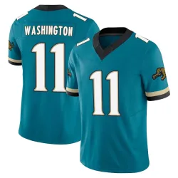Men's Parker Washington Jacksonville Jaguars No.11 Limited Prowler Throwback Vapor F.U.S.E. Jersey - Teal
