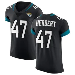 Men's Patrick Herbert Jacksonville Jaguars No.47 Elite Vapor Untouchable Jersey - Black