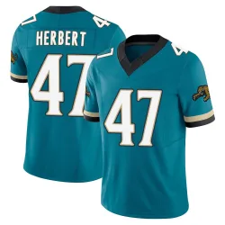 Men's Patrick Herbert Jacksonville Jaguars No.47 Limited Prowler Throwback Vapor F.U.S.E. Jersey - Teal